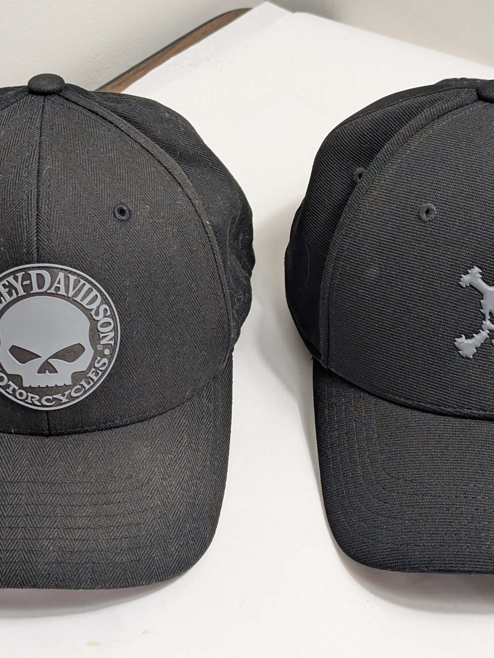 Harley-Davidson And OakleyMen's Black Skull Baseball Cap Sz L-XL